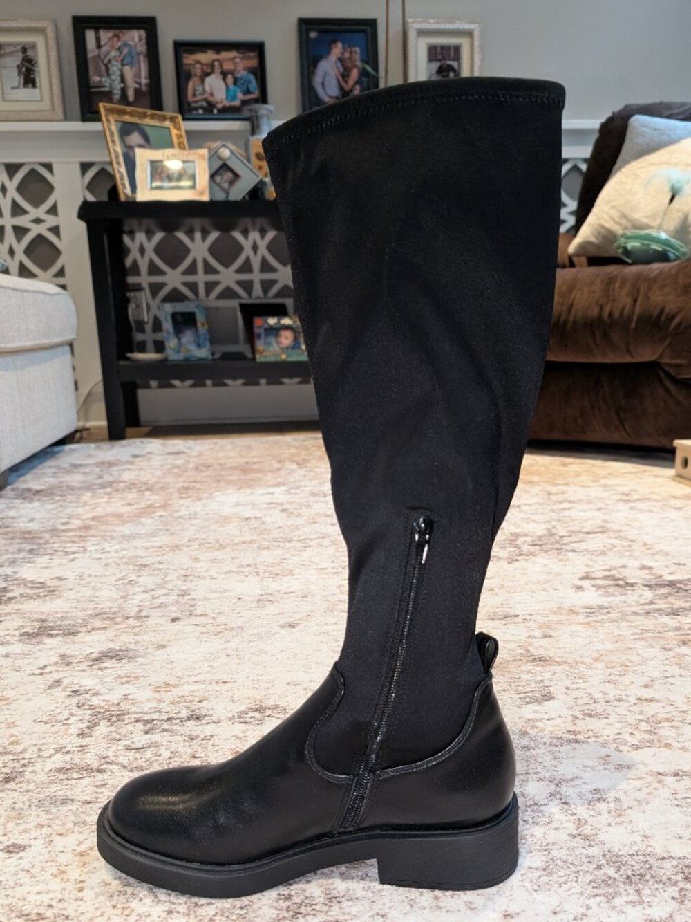 New in Box Steve Madden LEAN Women’s Size 9 Black Stretch Knee High Boots